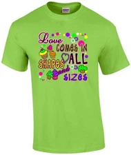 Love Comes In All Shapes and Sizes Cupcake T-Shirt