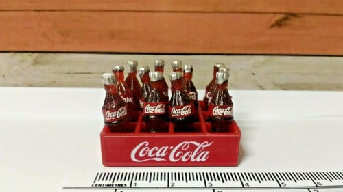 Dollhouse miniature 12 bottle sparkling water and tray soda beverage barbie doll - Picture 8 of 11
