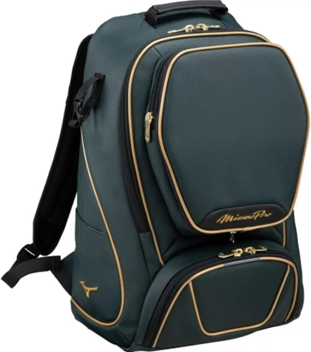 Mizuno Pro Baseball MP Backpack Green 1FJD3000 Synthetic Leather