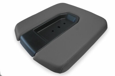Fits 2019-2020 Chevrolet Silverado PVC Leather Console Lid Bench Cover Gray