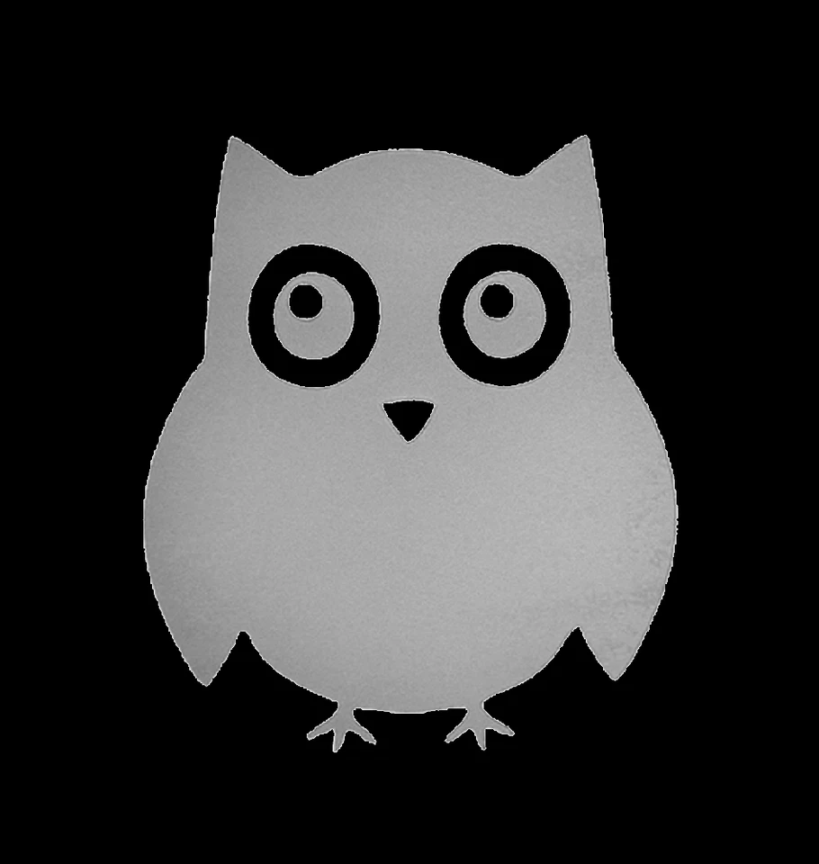 Bügelbild reflektierend Eule Uhu Hotfix Applikation Aufbügler Sicherheit Kinder - Bild 3 von 4