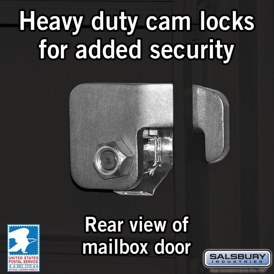 Salsbury Ind 3308BLK-U 8 A 尺寸门,美国邮政访问类型盒 ✅ — 第 4/4 张图片