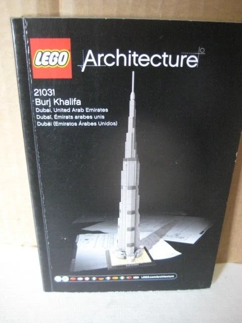 Port Grudge Senator Lego Architecture Burj Khalifa #21031 MANUAL INSTRUCTIONS ONLY!!!! | eBay