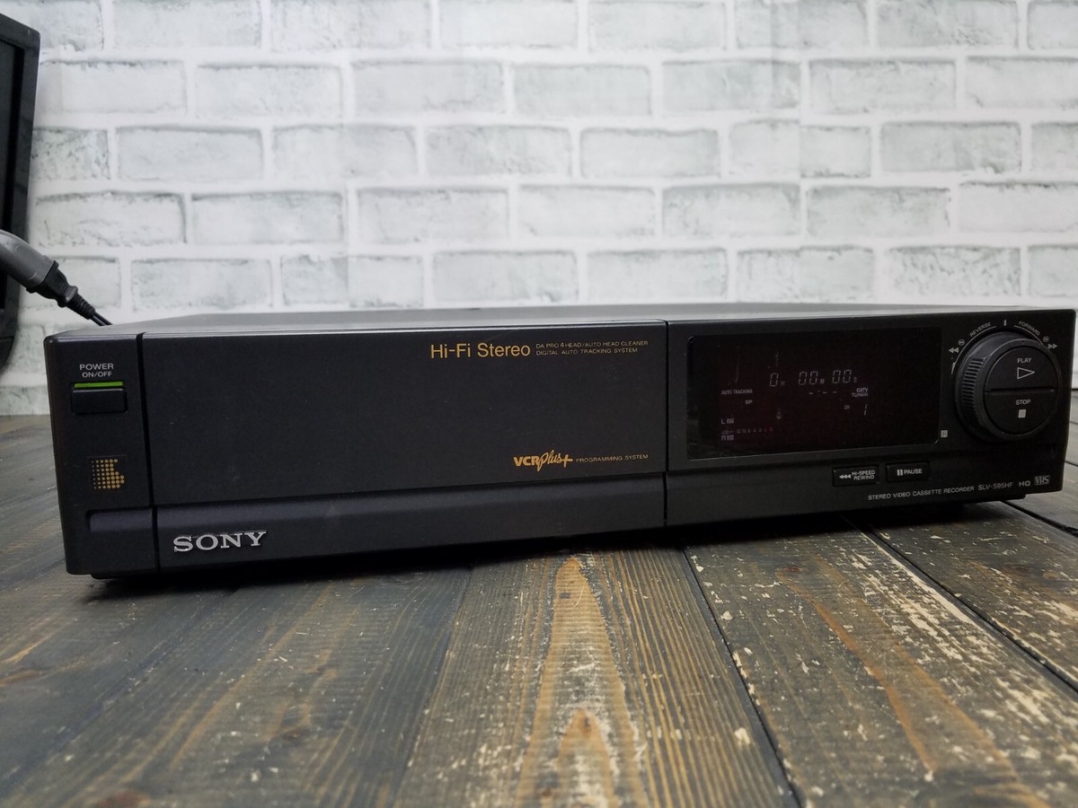 SONY SLV-595HF Hi-Fi VHS Video Tape Cassette Player VCR **TRACKING