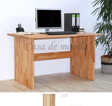 Schreibtisch CONTRA 125x74x78cm Massivholz Bürotisch Kernbuche parkettverleimt