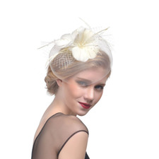 Lady Brides Mesh Fascinator Headpiece Wedding Church Hat Tea Party Headband Sexy