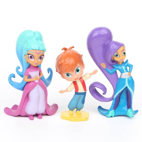 12 Pezzi Nickelodeon Shimmer And Shine Modellino Cake Topper Bambola Giocattolo Regalo - Foto 7 di 9