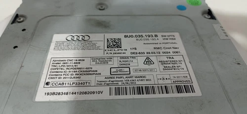 8U0035193B Sistema Audio/Radio Cd para AUDI Q3 (8UB) 2012 3525606 - Imagen 4 de 10
