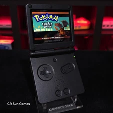 Black On Black Nintendo Game Boy Advance GBA SP IPS Screen And USB-C 
