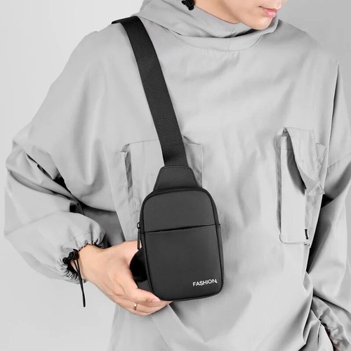 Bolso de hombre bolso de pecho Crossbody Sling Bag bolso de hombro de hombre bandolera - Imagen 12 de 30