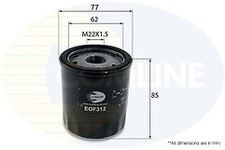 Oil Filter  To Fit Chevrolet Corvette 14->, MG MG GS 16->, Opel Adam 14->18, Ast