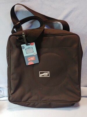 Retired Stampin' Up! Black Canvas Cross Body Bag Tote & ID Luggage Tag
