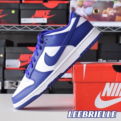Nike Dunk  by you 青/赤/白 NIKE DUNK LOW RETRO CONCORD WHITE DV0833-103 | eBay