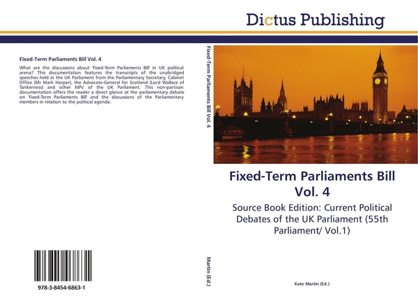 Fixed-Term Parliaments Bill Vol. 4 Kate Martin-image