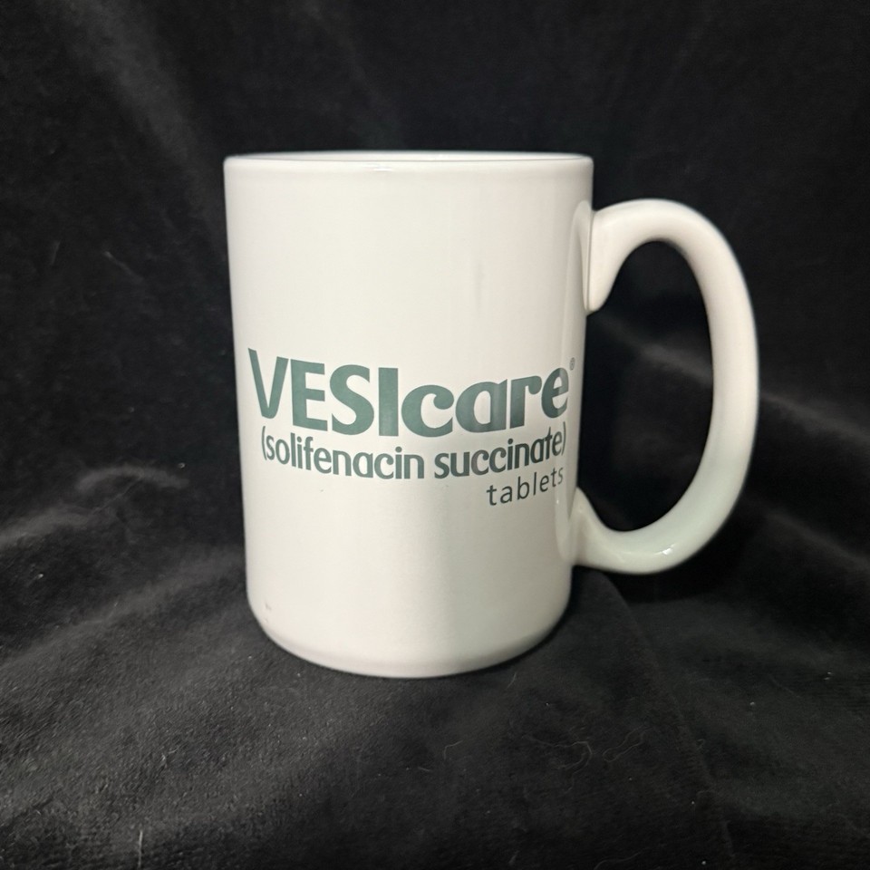 Vtg Vesicare Drug Rep Advertising Coffee Cup | eBay