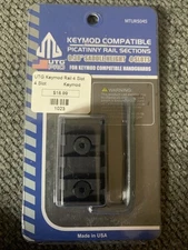 UTG PRO® 4-Slot Keymod Picatinny Rail Section, Black - MTURS04S New
