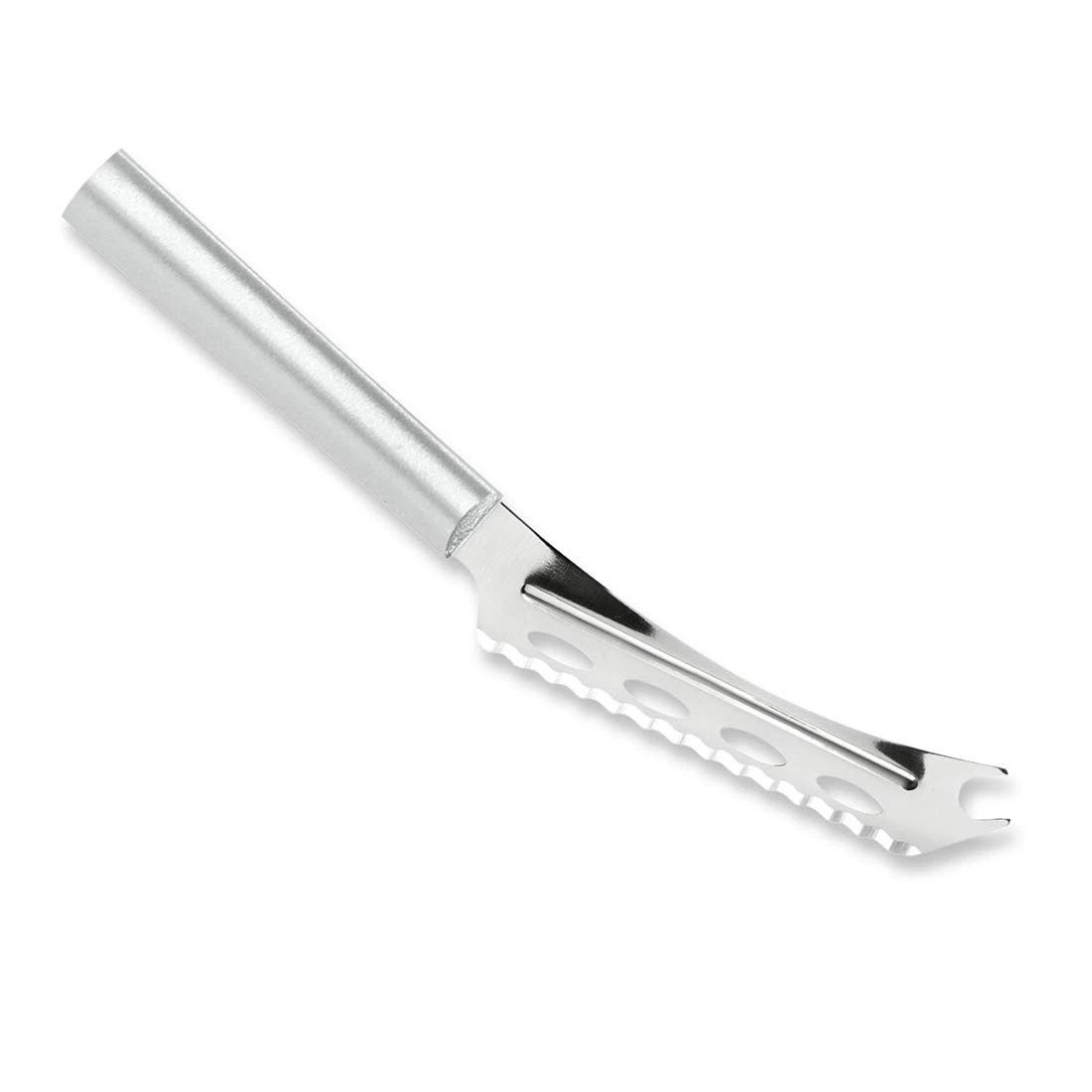 Cutlery Cheese (R139), 5.25" Stainless Steel Serrated Blade with Ridged Cutou...