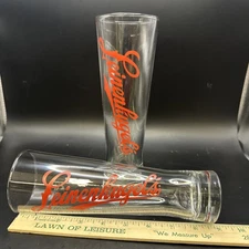 Pair of 2 - Leinenkugel's 9" Shandy Pilsner 20oz Beer Glass Chippewa Falls WI