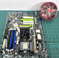 EVGA 750i SLI FTW Motherboard LGA775 Core 2 Quad Q6600 Ruby Orb Cooler UNTESTED