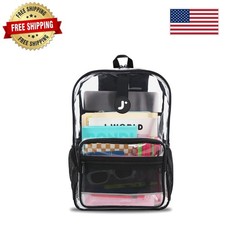 Heavy-Duty Transparent Backpack for Adults Kids - Perfect for School Events