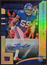 2018 Panini Rookies & Stars Longevity Purple Autograph Lorenzo Carter RC SP /25