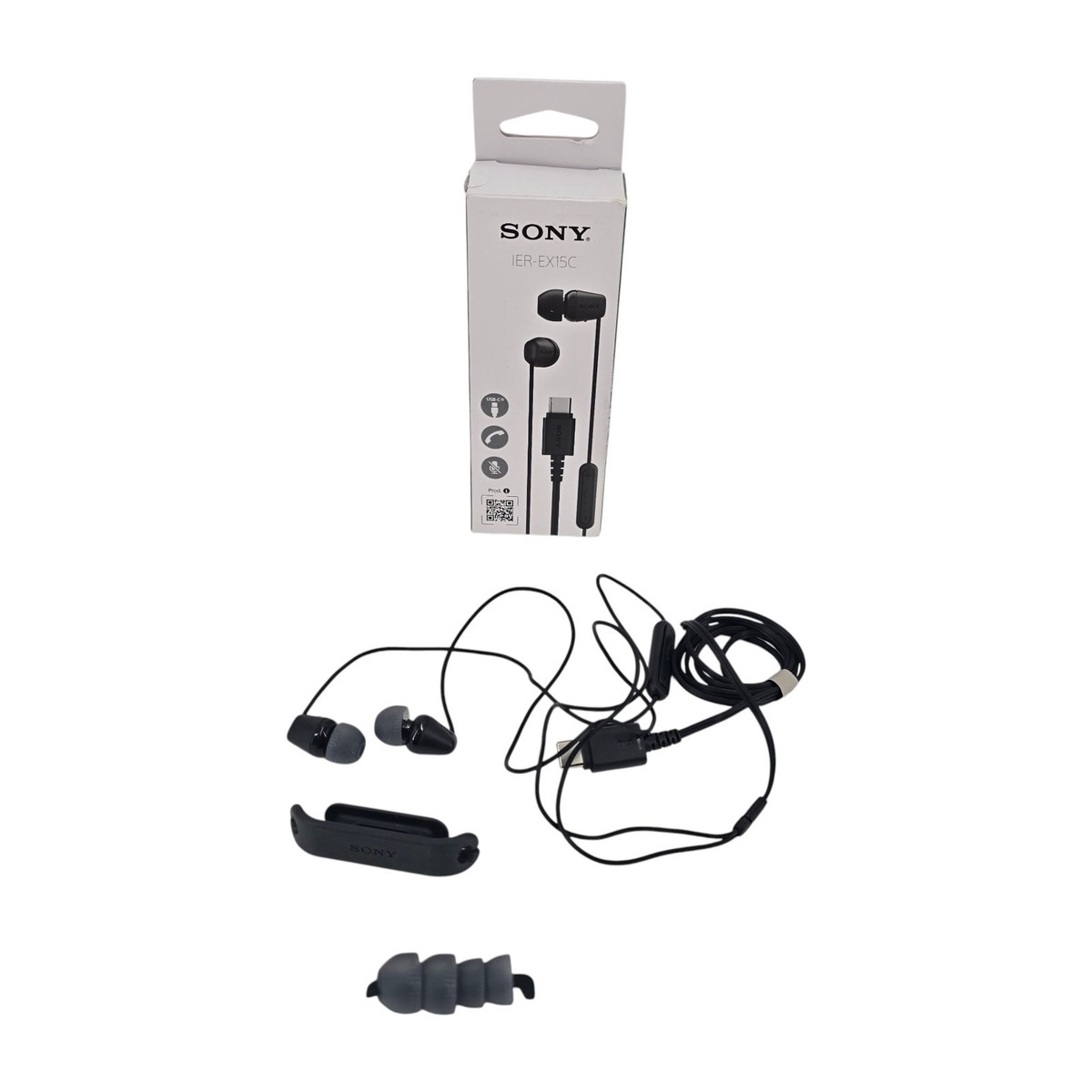 Sony IER-EX15C/B USB-C Wired In-Ear Stereo Earbud Headphones