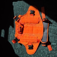 ICEFANG Tactical Dog Harness,XL Metal Buckle, HUNTING Dog MOLLE Vest with Handle