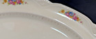 Vintage Homer Laughlin 16" Oval Serving Platter Floral Rose Fluted Scalloped Edg — photo 8