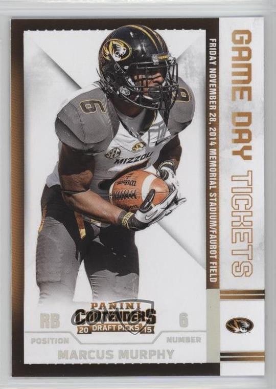 2015 Panini Contenders Draft Picks Game Day Tickets Marcus Murphy Rookie RC 6f2