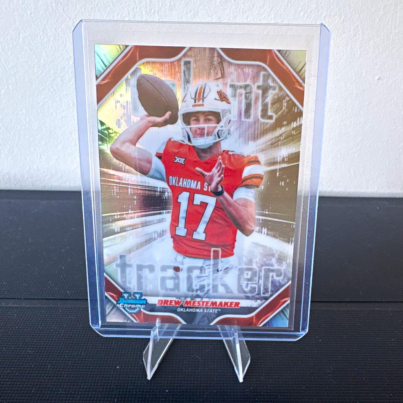 Drew Mestemaker 2026 Bowman Chrome U Talent Tracker Refractor OKLAHOMA STATE 💎