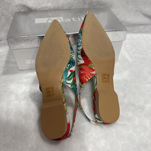 Scarpe basse a punta Matiko stampa hawaiana slingback US 5,5-6 (EU 36) - Foto 6 di 11