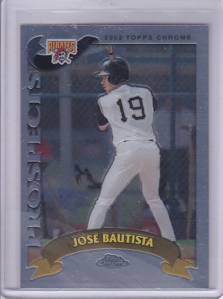 2002 Topps Traded & Rookies Jose Bautista Chrome T180 Pirates