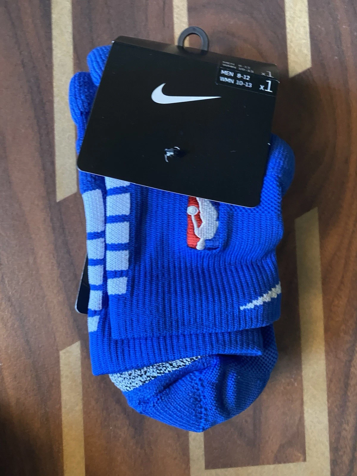 Nike NBA Authentic L Ankle Socks Blue Power Player Team Issued On Court