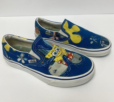 VANS M 5 - W 6.5 Slip On SpongeBob Square Pants Skate Shoes Excellent!!