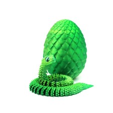 3D Printed Dragon Egg Full Articulated Crystal Dragon Fidget Toy Home Decor Gift