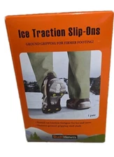 Ruffhewn Ice Traction Slip Ons Size XL Black