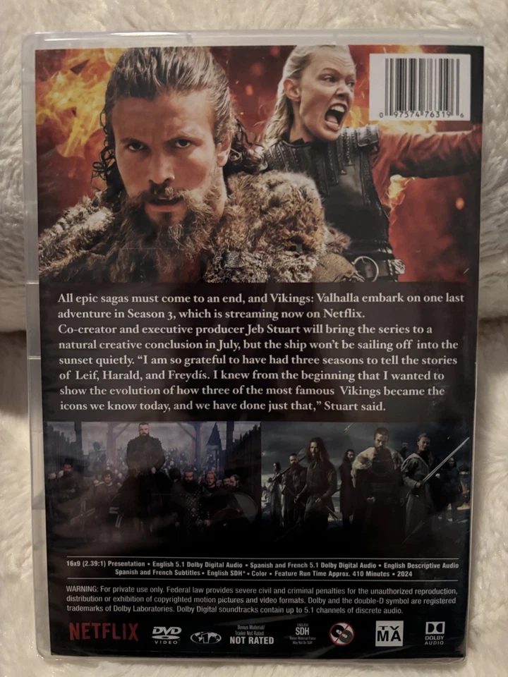 Vikings Valhalla Season 1 2 3 One Two & Three Series First Second Third 1-3 DVD - Image 4 of 4