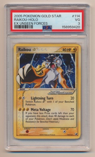 Raikou ★ graded PSA 3 for sale on eBay