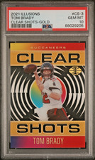 2021 PANINI ILLUSIONS CLEAR SHOTS GOLD #3 TOM BRADY #01/25 PSA 10 GEM MINT POP 1