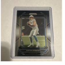Panini 2022 Chronicles Prizm Black Justin Herbert #PB-5 Chargers Football Card