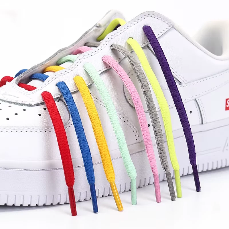 Men'S and Women'S Sports Shoelaces Color Flat Semicircular Shoelace Suitable for