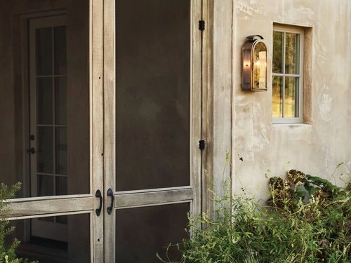 Hinkley Rowley 18"H Light Antique Brass Outdoor Wall Light - Picture 8 of 10