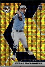Shane McClanahan 2021 Panini Mosaic Reactive Yellow Tampa Bay Rays Rookie #223