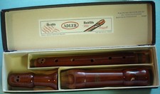 ADLER Recorder In Box F-ALTO 1821DHB PEARWOOD BAROQUE FINGERING A:440 German GDR