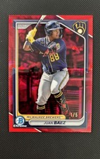 2024 Bowman Chrome Draft Sapphire Edition - Juan Baez #BDC-150 Red  1/5 (RC)