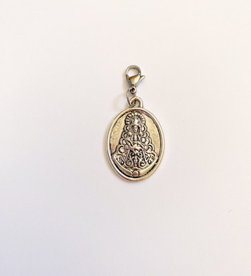 Medalla Virgen del Rocio plateada  nueva religiosos amuleto buena suerte regalo