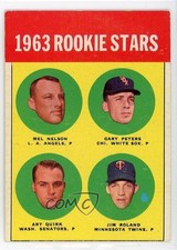 1963 Topps Semi-High # Mel Nelson Art Quirk Jim Roland Gary Peters #522 7ut