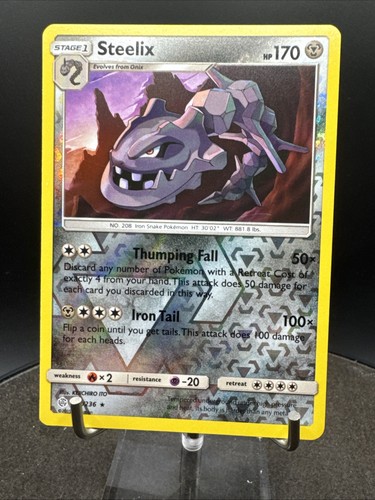 Steelix 139/236 - Reverse Holo - Cosmic Eclipse Pokemon Card