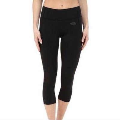 The North Face Black Womens Capri Athletic Leggings Sz Small