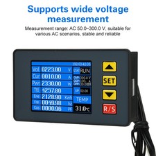 AC 50-300V 100A Digital AC Monitor Voltage Current Power Meter with Transformer